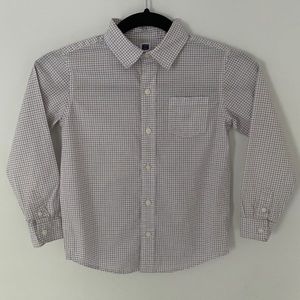 JANIE AND JACK Boy Checkered Long Sleeve Button Up
